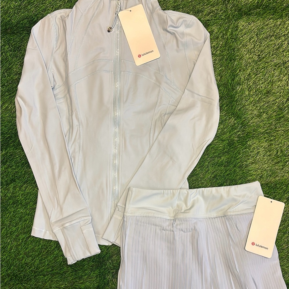 Lululemon Sky Blue Define Jacket + Skirt